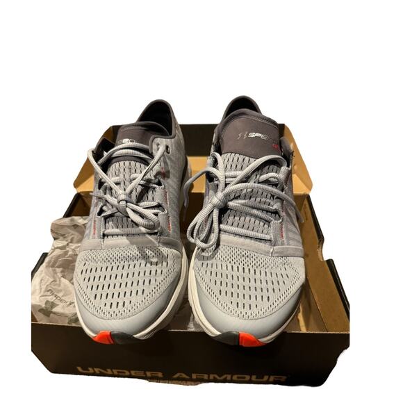 NWT Under Armour Men Speedform Gemini 3 gray & orange size 10.5 - Picture 10 of 14